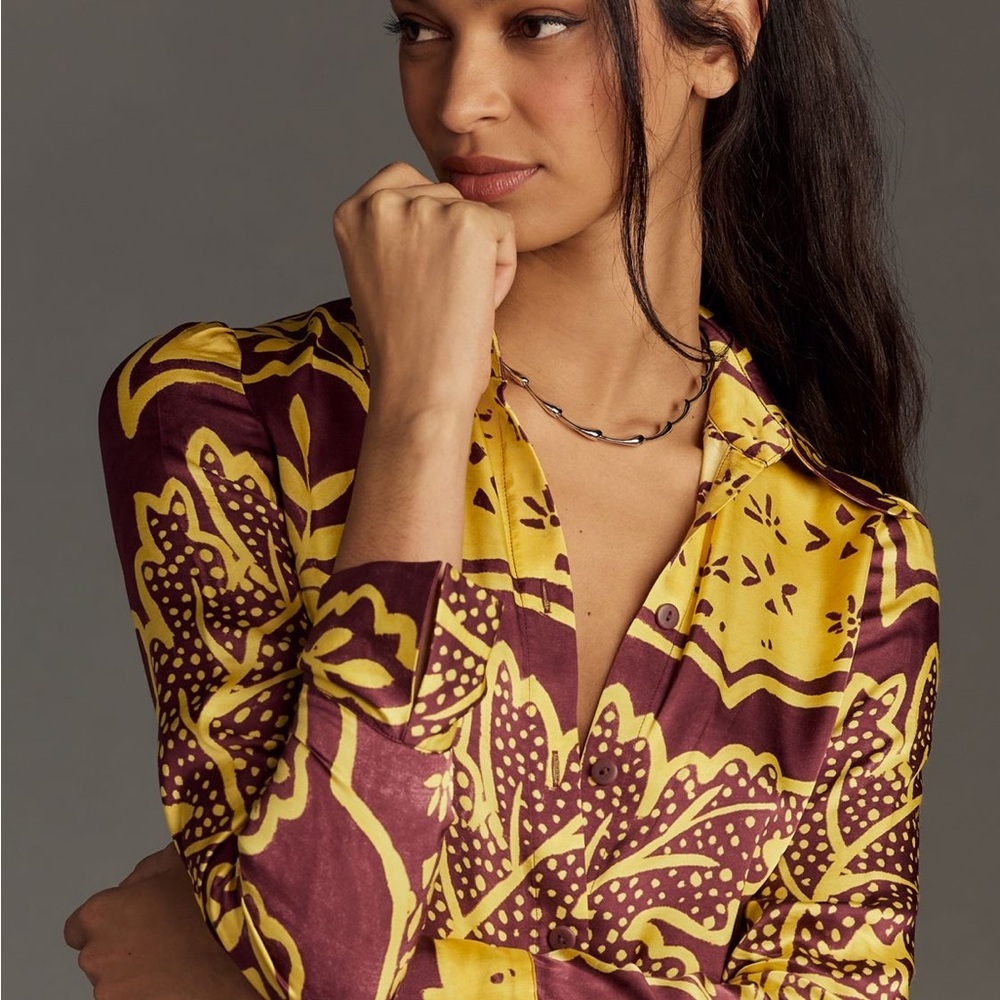 Anthropologie
Corey Lynn Calter Long-Sleeve Printed Shirt Dress Size XS NWT - Picture 6 of 13